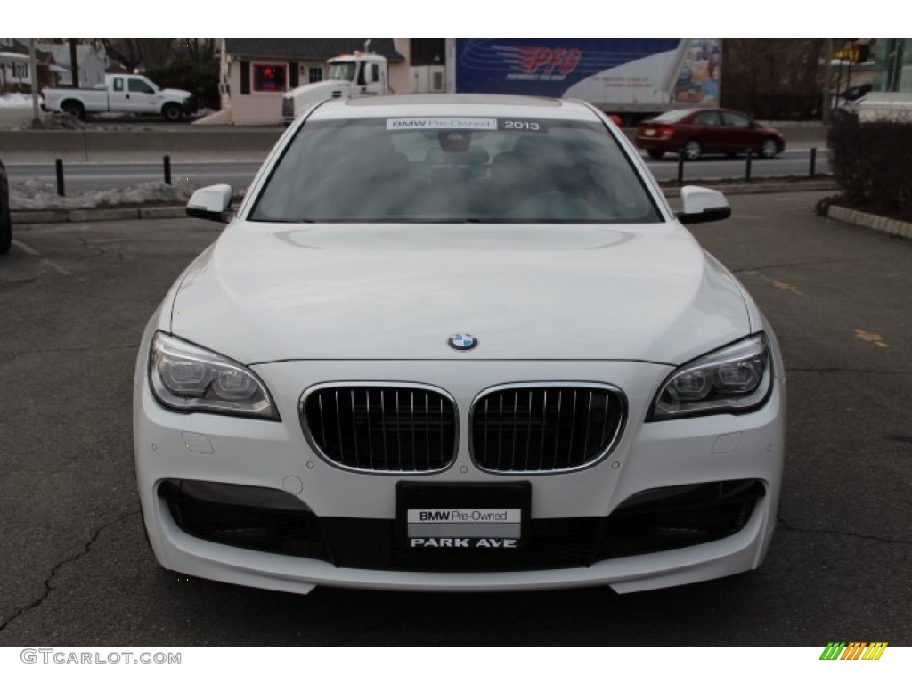 2013 7 Series 750Li xDrive Sedan - Alpine White / Black photo #8