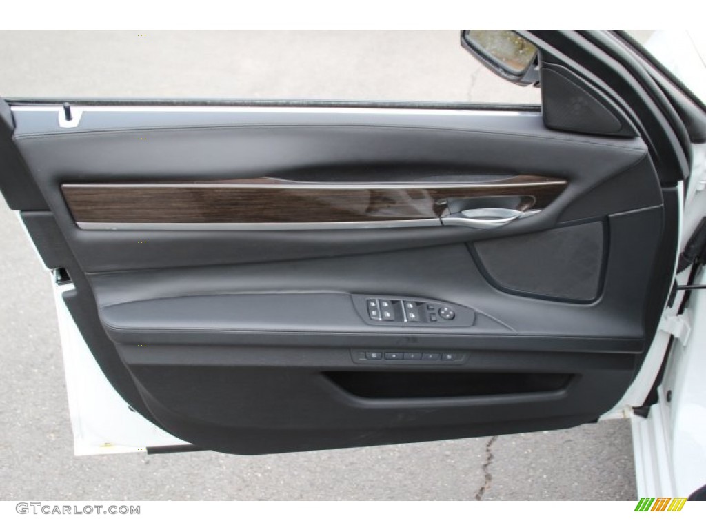 2013 BMW 7 Series 750Li xDrive Sedan Black Door Panel Photo #91100198