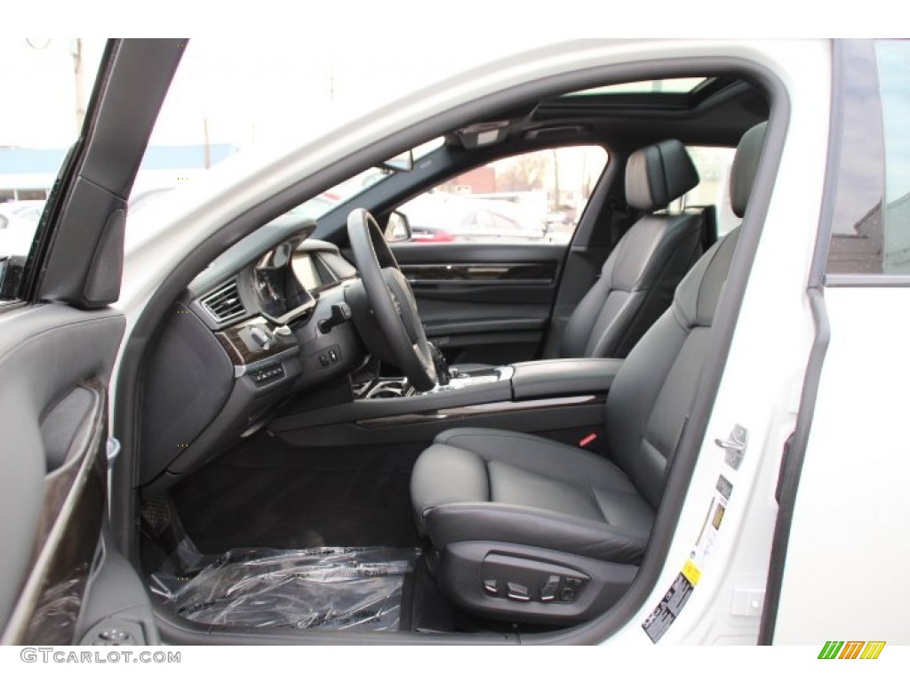 Black Interior 2013 BMW 7 Series 750Li xDrive Sedan Photo #91100235