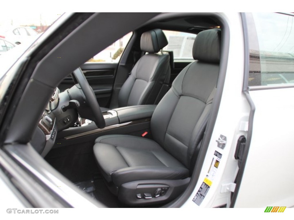 Black Interior 2013 BMW 7 Series 750Li xDrive Sedan Photo #91100246