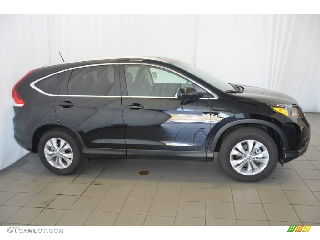 2014 CR-V EX-L - Crystal Black Pearl / Black photo #5