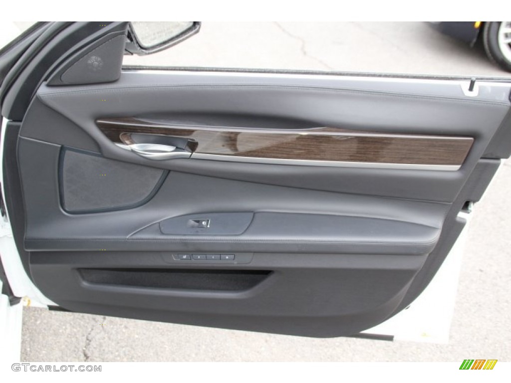 2013 BMW 7 Series 750Li xDrive Sedan Black Door Panel Photo #91100600