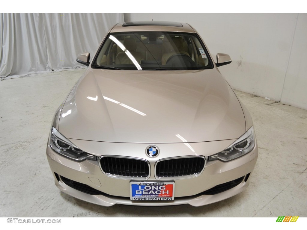 2013 3 Series 335i Sedan - Orion Silver Metallic / Venetian Beige photo #4