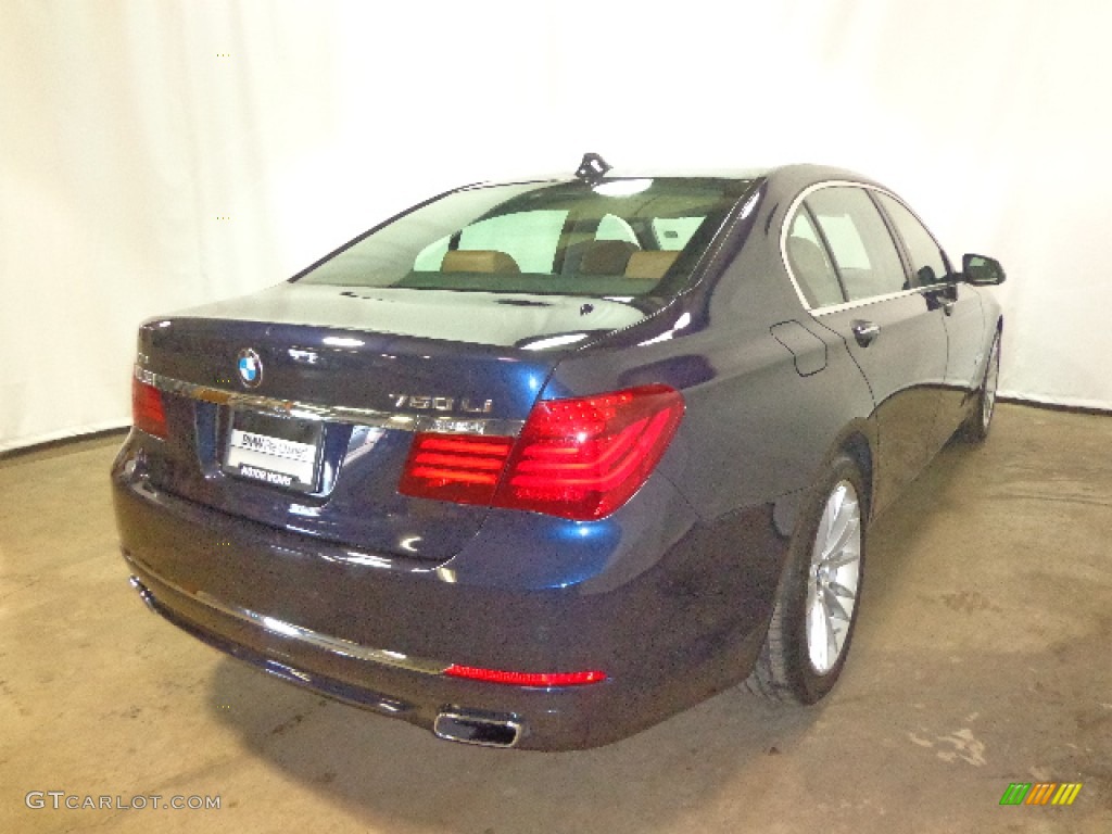 2013 7 Series 750Li Sedan - Imperial Blue Metallic / Saddle/Black photo #16