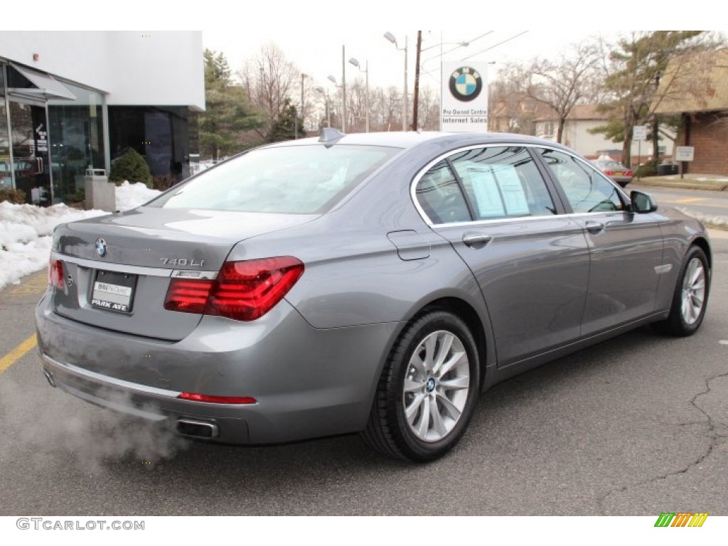 2013 7 Series 740Li xDrive Sedan - Space Gray Metallic / Black photo #3