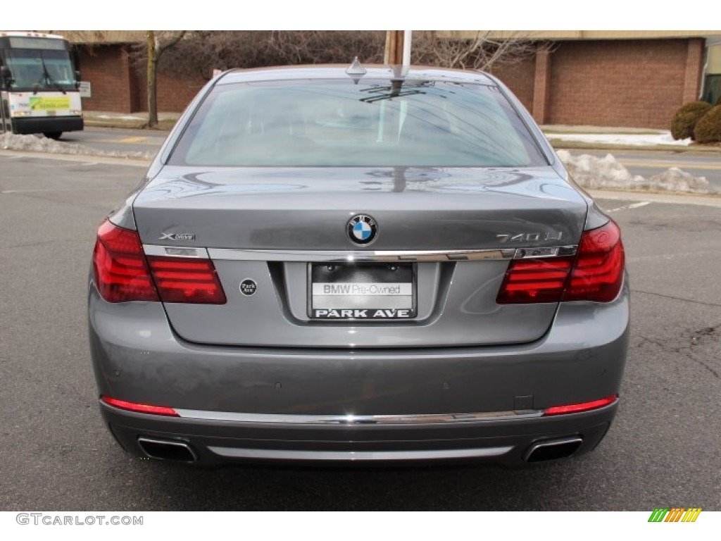 2013 7 Series 740Li xDrive Sedan - Space Gray Metallic / Black photo #4