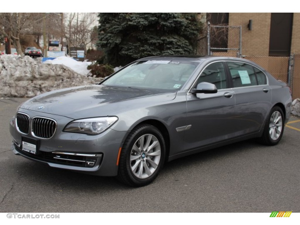 2013 7 Series 740Li xDrive Sedan - Space Gray Metallic / Black photo #6