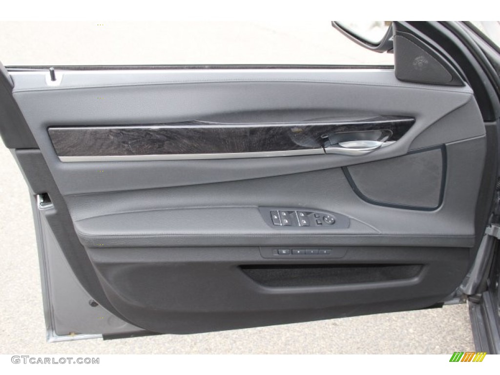 2013 7 Series 740Li xDrive Sedan - Space Gray Metallic / Black photo #8