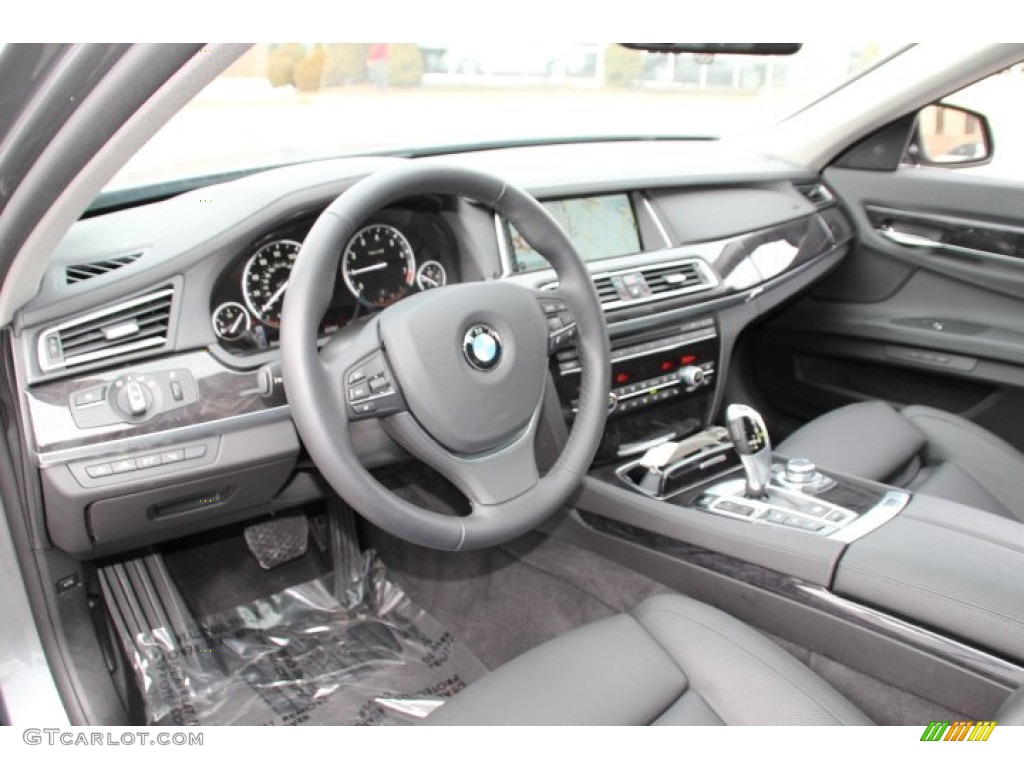 2013 7 Series 740Li xDrive Sedan - Space Gray Metallic / Black photo #9