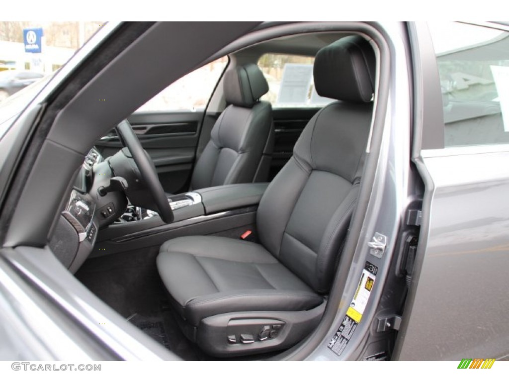 2013 7 Series 740Li xDrive Sedan - Space Gray Metallic / Black photo #11