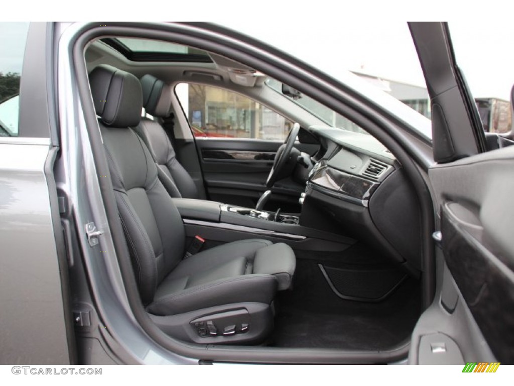 2013 7 Series 740Li xDrive Sedan - Space Gray Metallic / Black photo #27