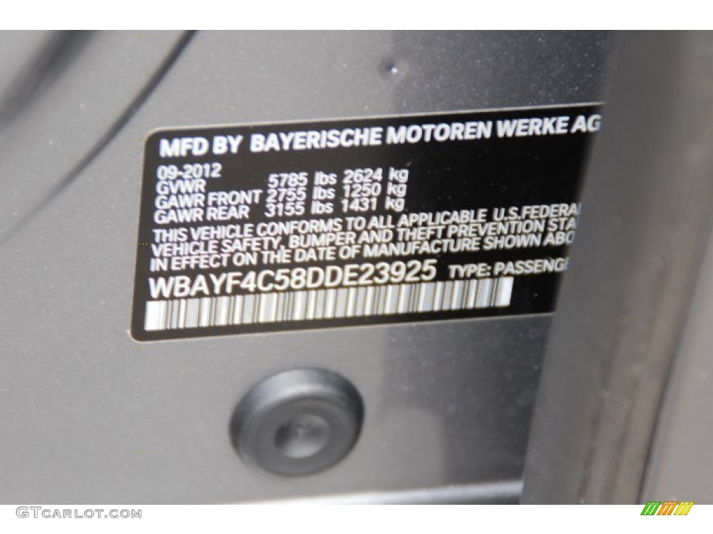 2013 7 Series 740Li xDrive Sedan - Space Gray Metallic / Black photo #33