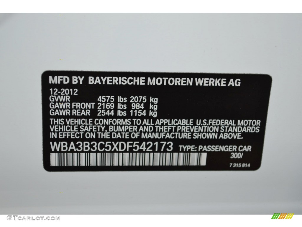 2013 3 Series 328i xDrive Sedan - Alpine White / Black photo #11