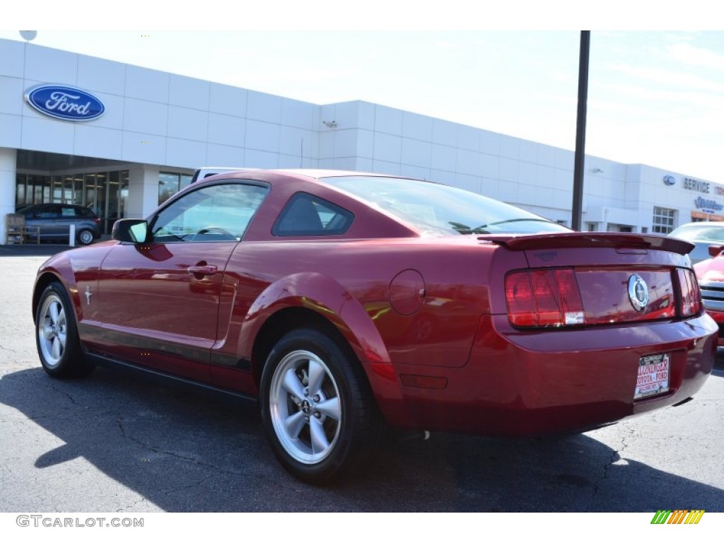 2007 Mustang V6 Premium Coupe - Torch Red / Black/Dove Accent photo #23