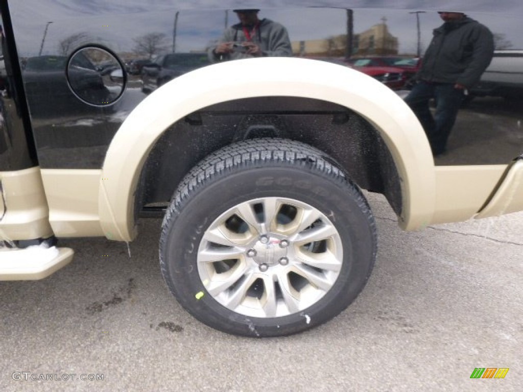 2014 1500 Laramie Longhorn Crew Cab 4x4 - Black / Longhorn Canyon Brown/Light Frost photo #6