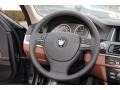 Cinnamon Brown 2014 BMW 5 Series 528i xDrive Sedan Steering Wheel