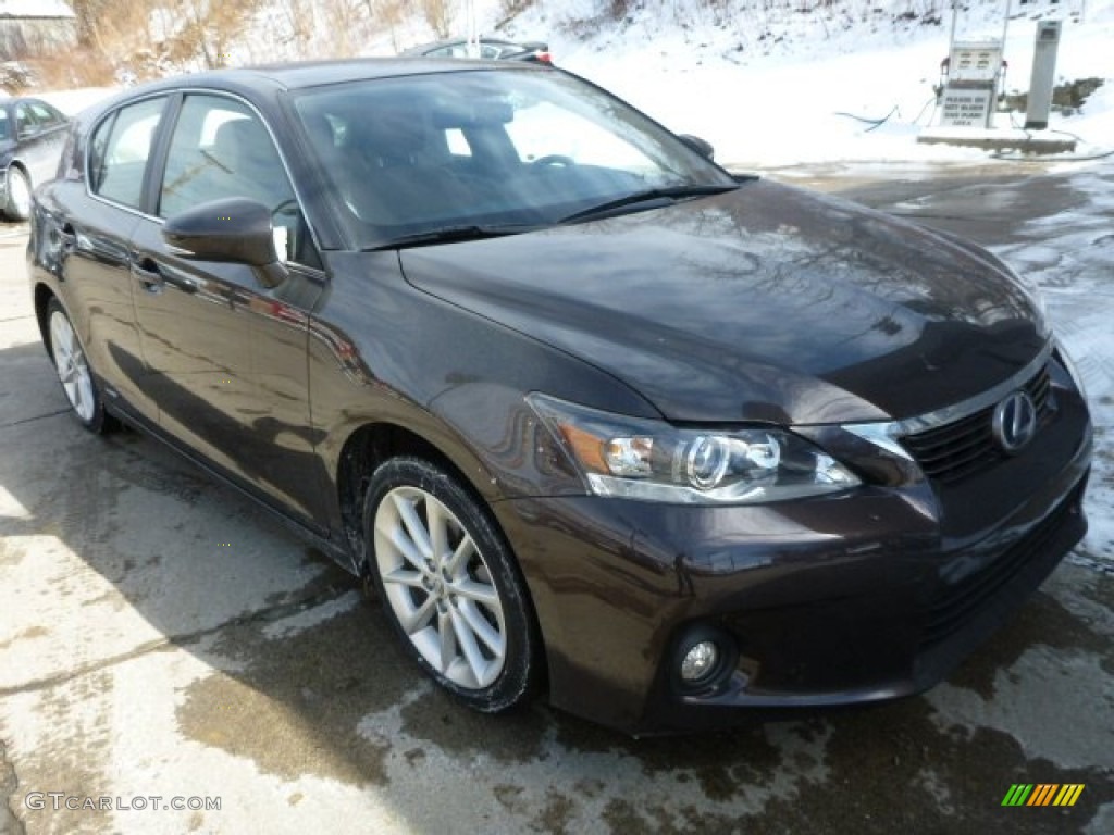 2012 CT 200h Hybrid Premium - Fire Agate Pearl / Caramel Nuluxe photo #3