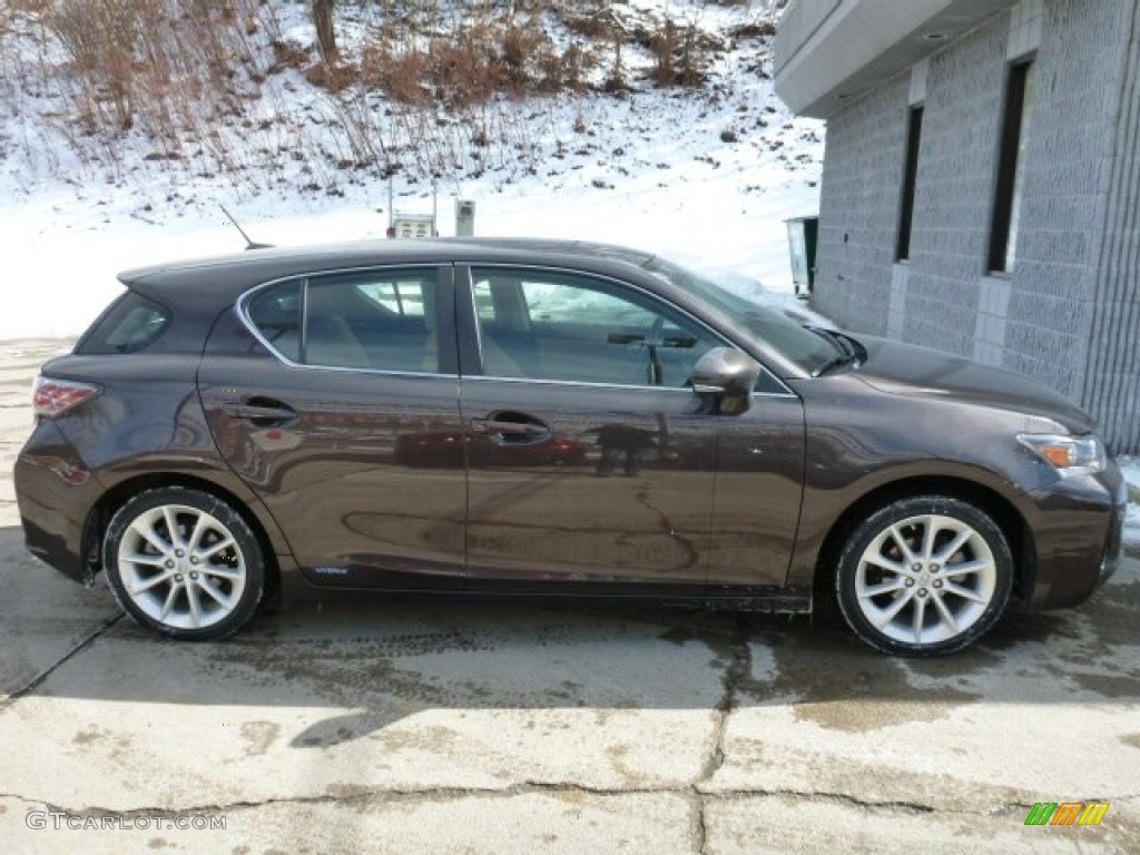 2012 CT 200h Hybrid Premium - Fire Agate Pearl / Caramel Nuluxe photo #11