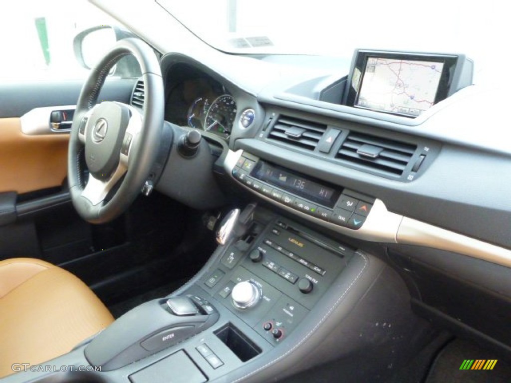 2012 CT 200h Hybrid Premium - Fire Agate Pearl / Caramel Nuluxe photo #14