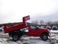 Vermillion Red - F350 Super Duty XL Regular Cab 4x4 Dump Truck Photo No. 1
