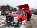Vermillion Red - F350 Super Duty XL Regular Cab 4x4 Dump Truck Photo No. 4