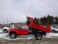 Vermillion Red - F350 Super Duty XL Regular Cab 4x4 Dump Truck Photo No. 5
