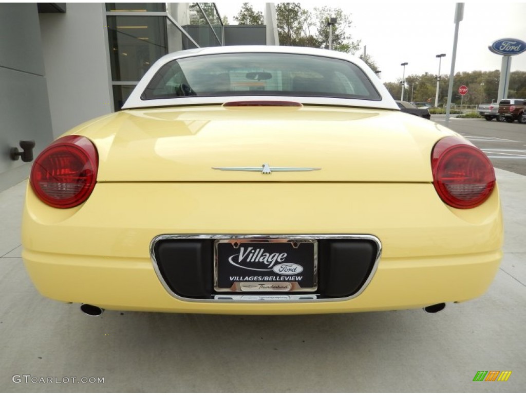 2002 Thunderbird Premium Roadster - Inspiration Yellow / Inspiration Yellow photo #3