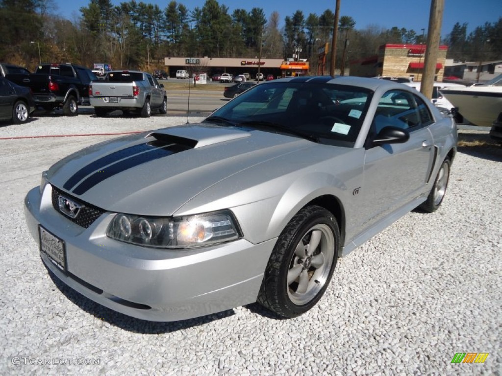 Silver Metallic Ford Mustang