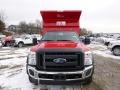 2014 Vermillion Red Ford F450 Super Duty XL Regular Cab 4x4 Dump Truck  photo #3