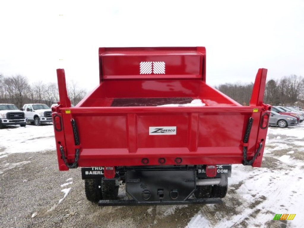 2014 F450 Super Duty XL Regular Cab 4x4 Dump Truck - Vermillion Red / Steel photo #7
