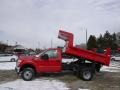 2014 Vermillion Red Ford F350 Super Duty XL Regular Cab 4x4 Dump Truck  photo #5