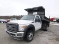 Oxford White - F450 Super Duty XL Regular Cab 4x4 Dump Truck Photo No. 4