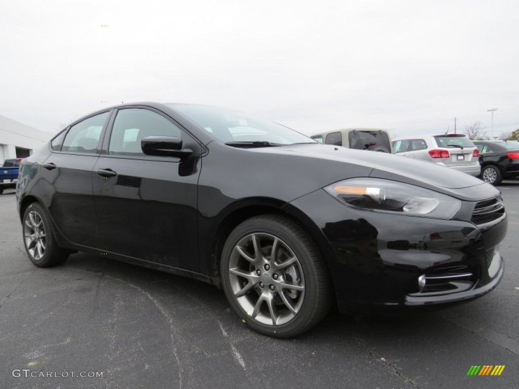 Pitch Black 2014 Dodge Dart SXT Exterior Photo #91109726