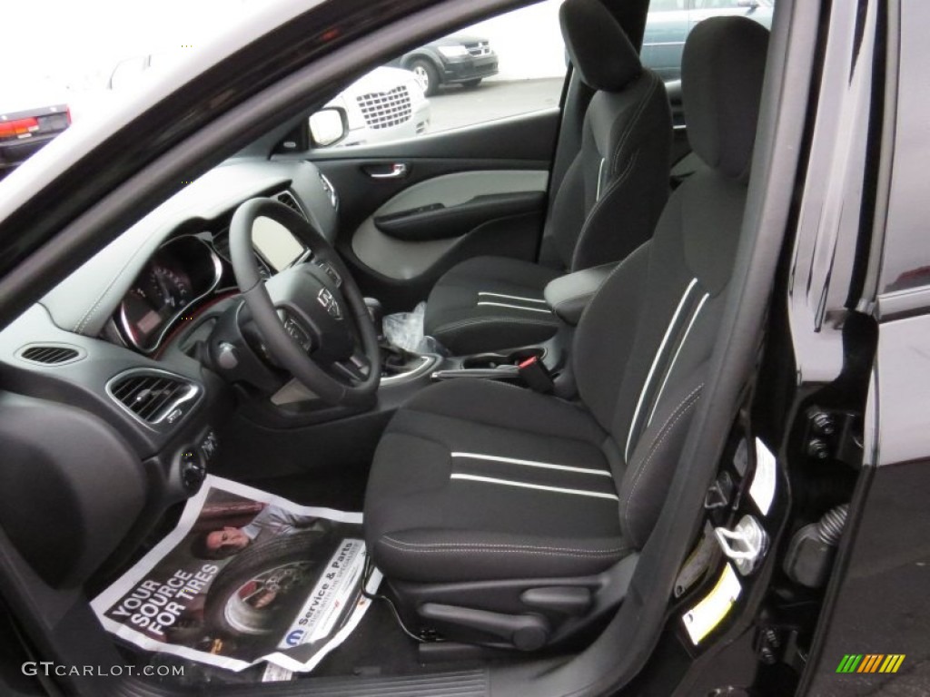 Black/Light Tungsten Interior 2014 Dodge Dart SXT Photo #91109758