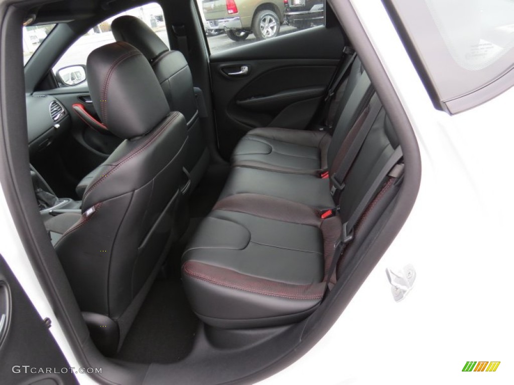 GT Black/Ruby Red Interior 2014 Dodge Dart GT Photo #91110101