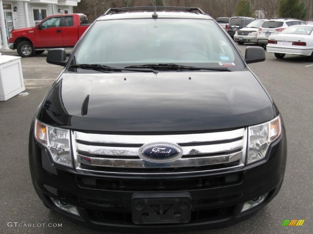 2007 Edge SE AWD - Black / Medium Light Stone photo #2