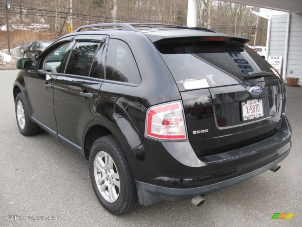 2007 Edge SE AWD - Black / Medium Light Stone photo #5