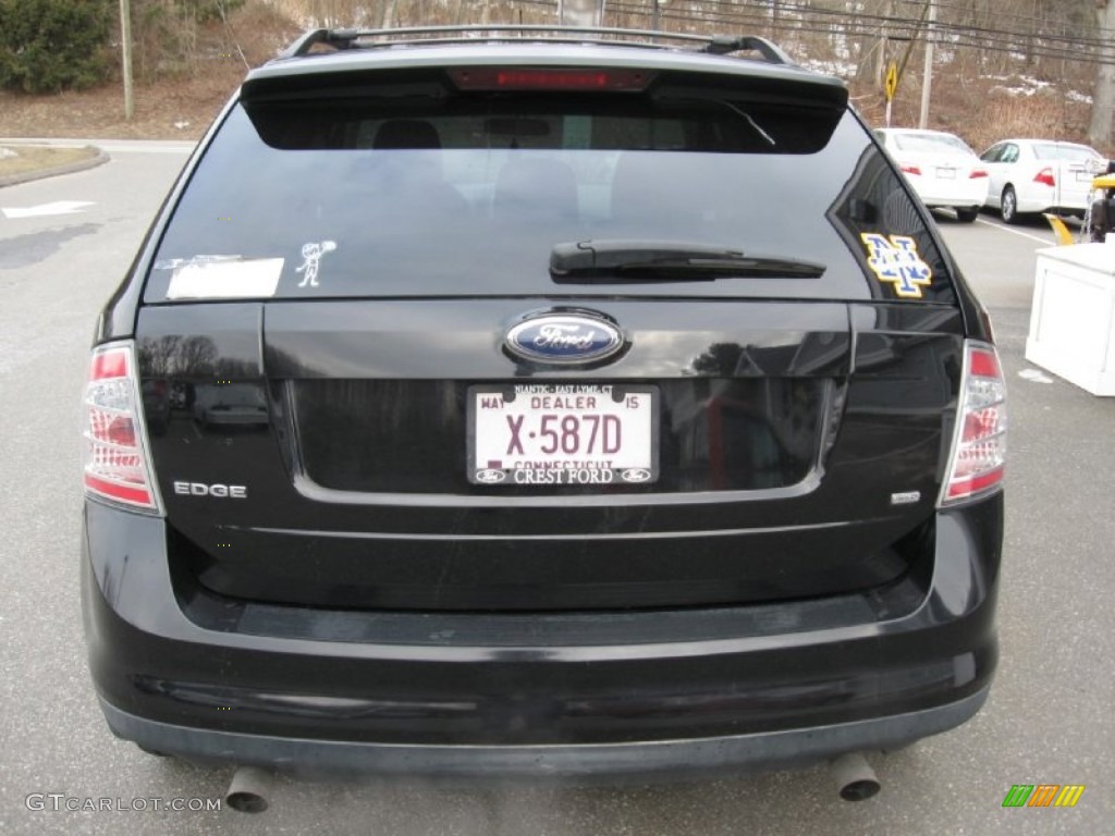 2007 Edge SE AWD - Black / Medium Light Stone photo #6