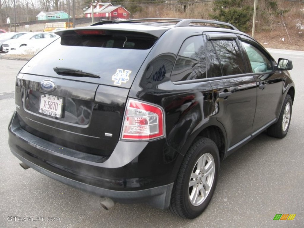 2007 Edge SE AWD - Black / Medium Light Stone photo #7
