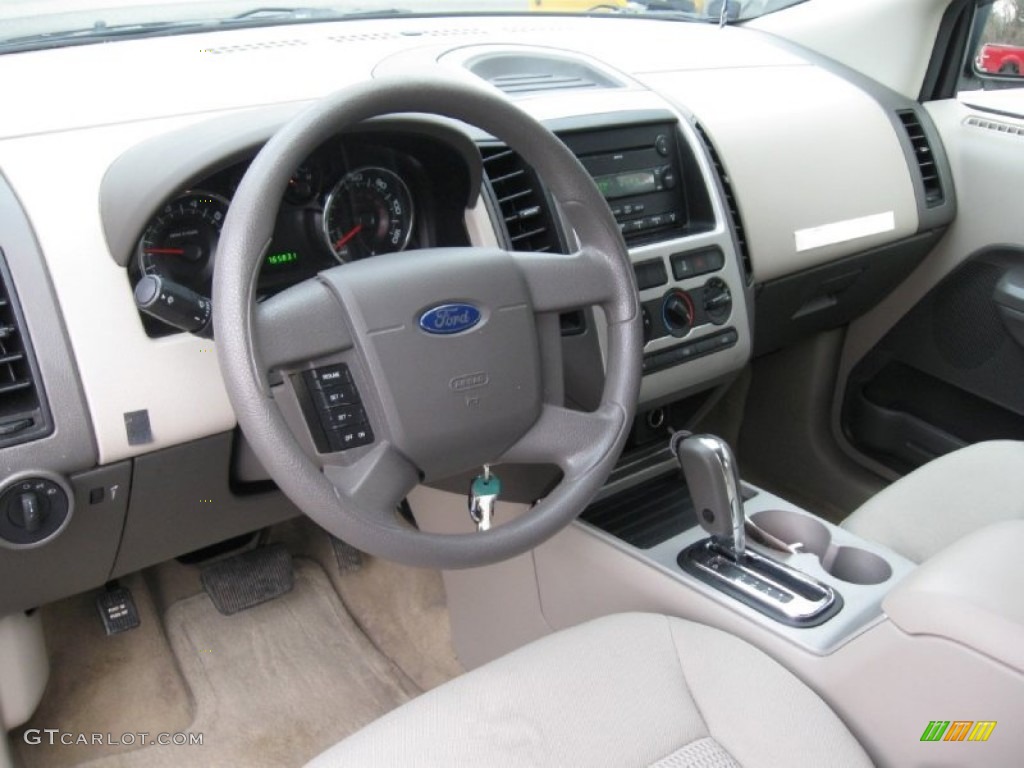 2007 Edge SE AWD - Black / Medium Light Stone photo #11