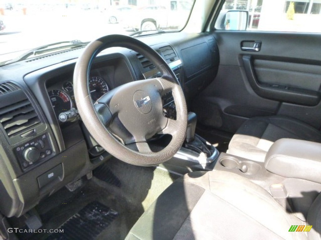 2006 Hummer H3 Standard H3 Model Ebony Black Steering Wheel Photo #91114618
