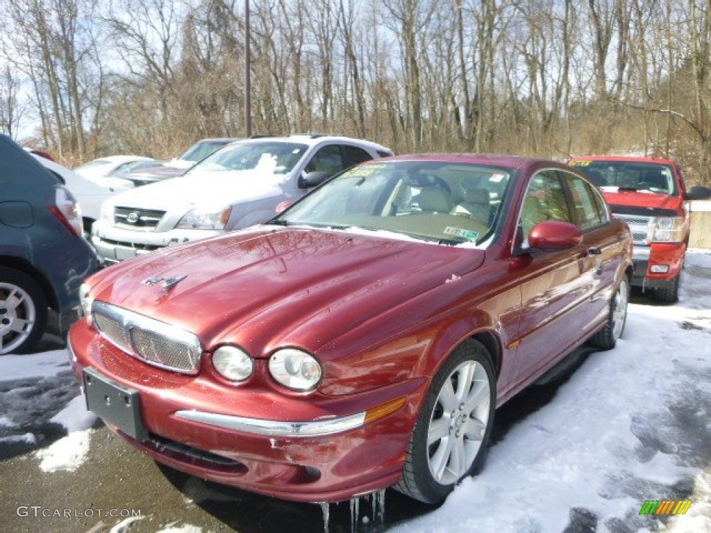 2006 X-Type 3.0 - Radiance Red Metallic / Ivory photo #1