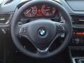 2014 BMW X1 Black Interior Steering Wheel Photo
