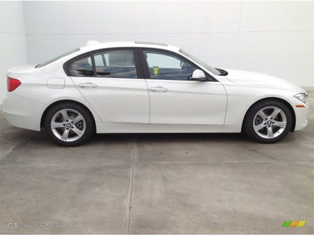 2014 3 Series 328d Sedan - Alpine White / Black photo #2