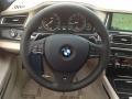 2014 BMW 7 Series Oyster Interior Steering Wheel Photo