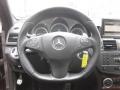 2011 Mercedes-Benz C AMG Black Interior Steering Wheel Photo