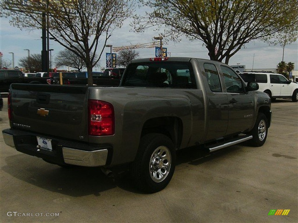 2012 Silverado 1500 Work Truck Extended Cab - Silver Ice Metallic / Dark Titanium photo #7