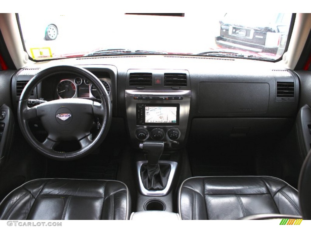 2008 Hummer H3 Alpha Ebony Black Dashboard Photo #91123585