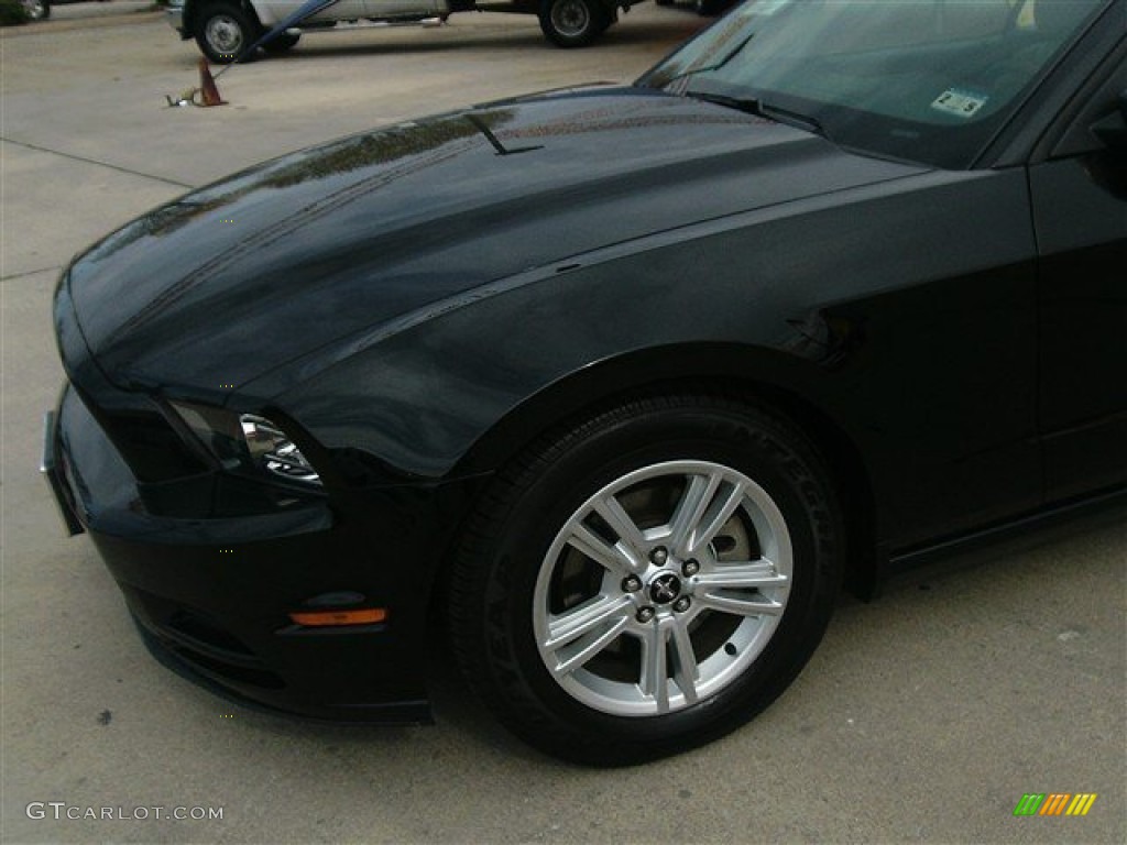 2014 Mustang V6 Convertible - Black / Medium Stone photo #3