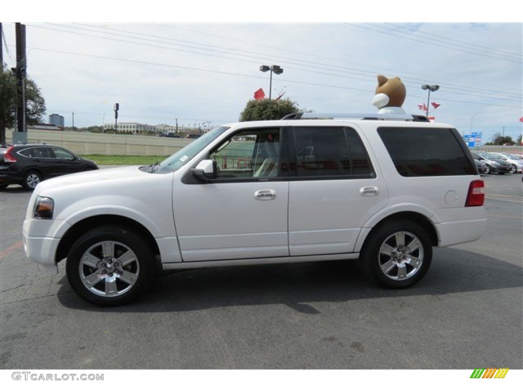 2009 Expedition Limited - White Platinum Tri-Coat Metallic / Stone photo #4